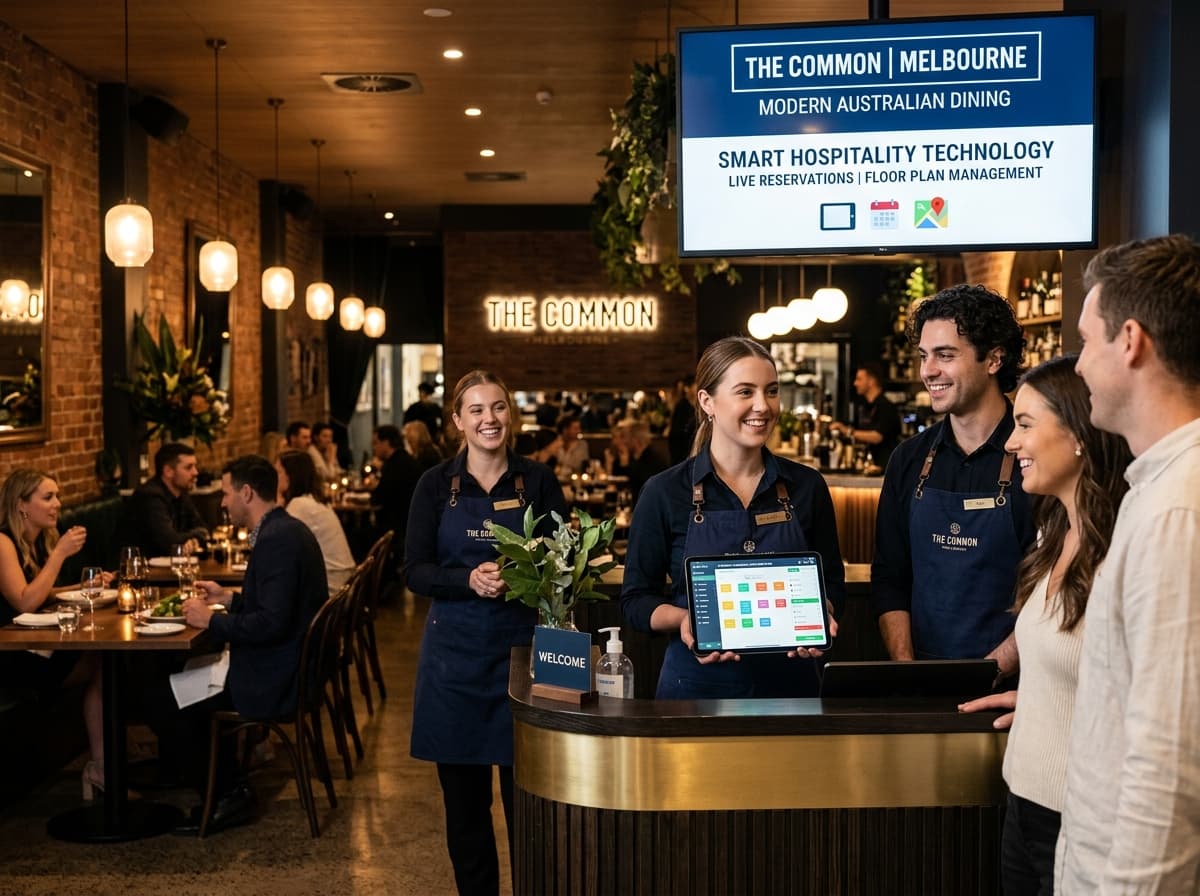 TableStruck Australian hospitality tech support team at restaurant host stand